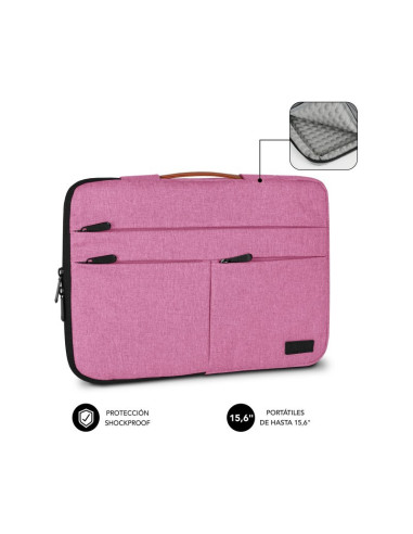 Funda Subblim Air Padding 360 Sleeve 15.6" Rosa