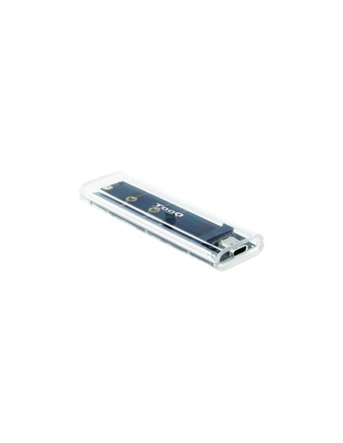 Carcasa SSD Tooq TQE-2200 Transparente RGB USB C