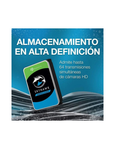 Disco duro para videovigilancia Seagate SkyHawk 2TB 3.5" HDD