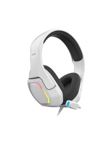 Auriculares gaming Krom Kopa 7.1 Blanca