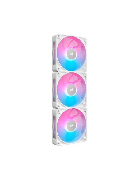Pack de 3 Ventiladores PC Corsair iCUE Link RX120 RGB Max Starter Kit Blanco 120mm