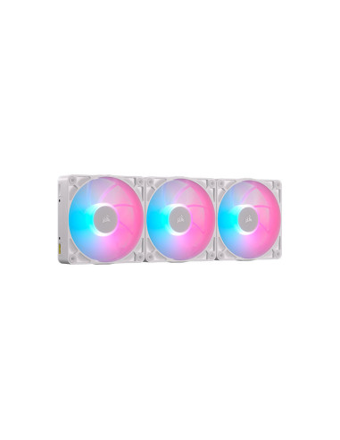 Pack de 3 Ventiladores PC Corsair iCUE Link RX120 RGB Max Starter Kit Blanco 120mm