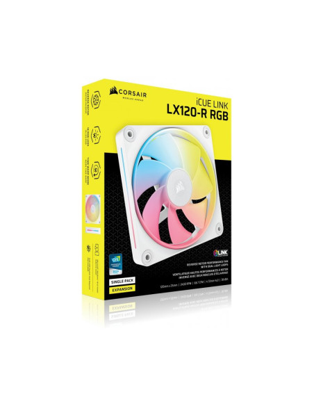 Ventilador PC Corsair iCUE Link LX120-R RGB Expansion Blanco 120mm