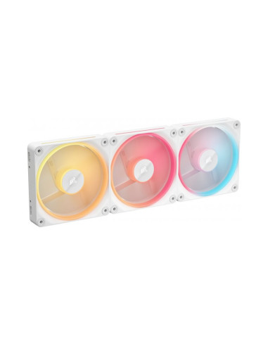 Pack de 3 ventiladores Corsair iCUE Link LX120-R RGB Starter Kit Blanco