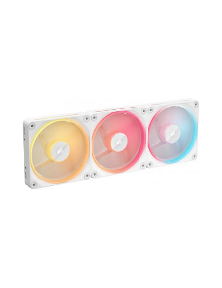Pack de 3 ventiladores Corsair iCUE Link LX120-R RGB Starter Kit Blanco