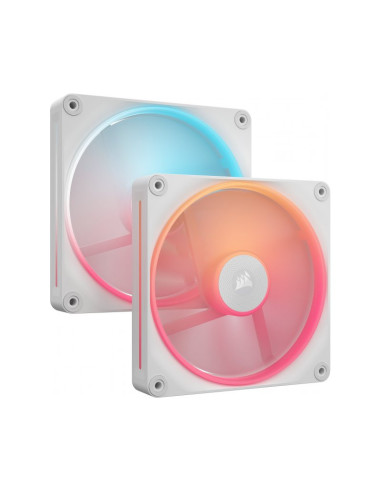 Pack de 2 ventiladores PC Corsair iCUE Link LX140-R RGB Starter Kit Blanco