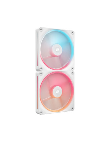 Pack de 2 ventiladores PC Corsair iCUE Link LX140-R RGB Starter Kit Blanco