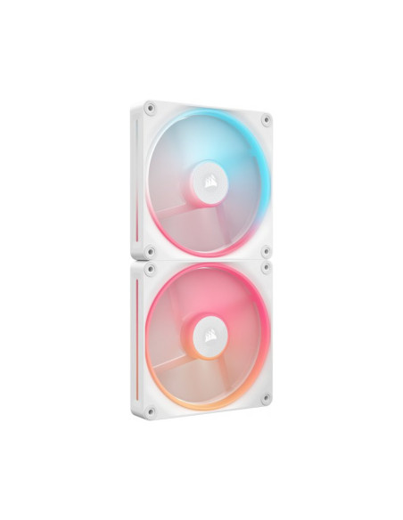 Pack de 2 ventiladores PC Corsair iCUE Link LX140-R RGB Starter Kit Blanco