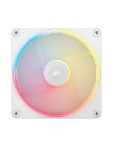 Pack de 2 ventiladores PC Corsair iCUE Link LX140-R RGB Starter Kit Blanco