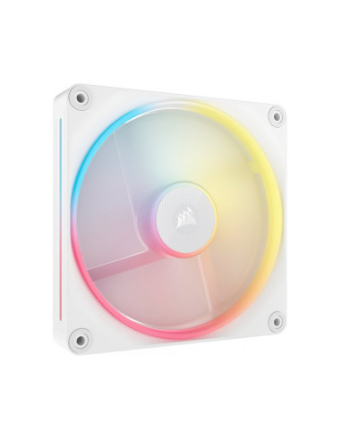 Pack de 2 ventiladores PC Corsair iCUE Link LX140-R RGB Starter Kit Blanco