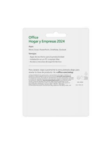 Software Microsoft Office Hogar y Empresas 2024