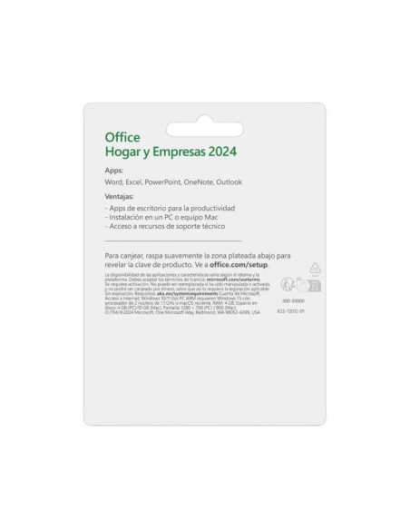 Software Microsoft Office Hogar y Empresas 2024