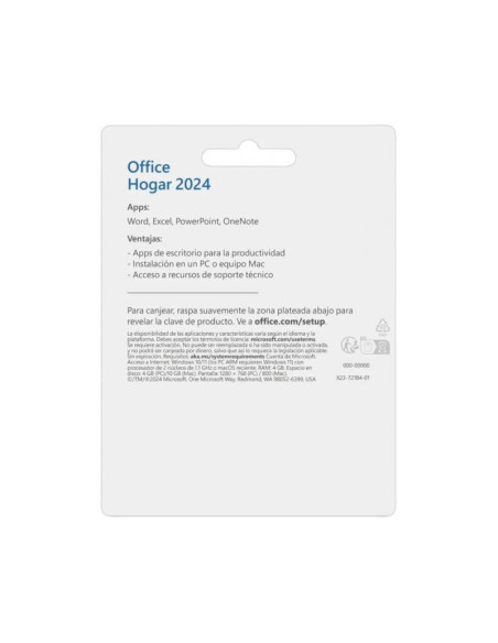 Software Microsoft Office Hogar 2024