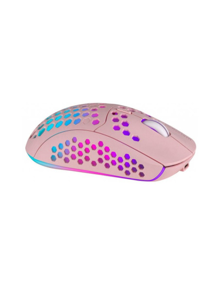 Rosa Ratón gaming inalámbrico Mars Gaming MMW3 3200 DPI