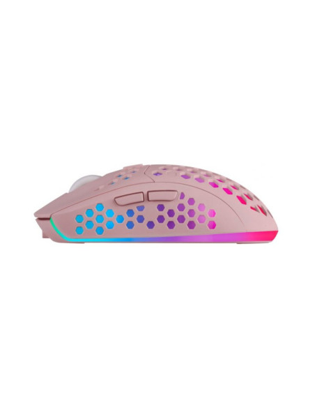 Rosa Ratón gaming inalámbrico Mars Gaming MMW3 3200 DPI