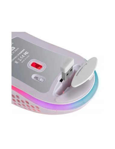 Ratón gaming inalámbrico Mars Gaming MMW3 Blanco 3200 DPI
