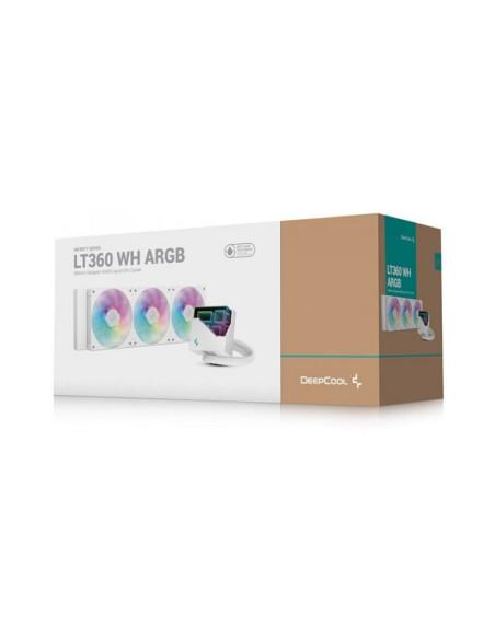 Comprar DeepCool LT360 aRGB Blanca Refrigeración líquida 360mm