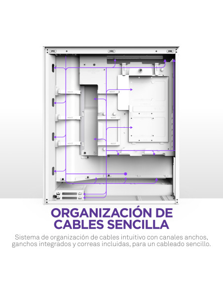 Caja para PC NZXT H7 Flow (2024) White e-ATX