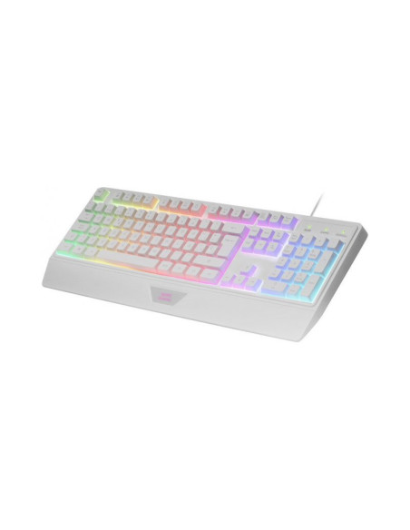 Pack gaming Mars Gaming MCP124 Blanco Teclado + Ratón + Alfombrilla