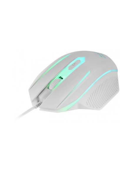 Pack gaming Mars Gaming MCP124 Blanco Teclado + Ratón + Alfombrilla