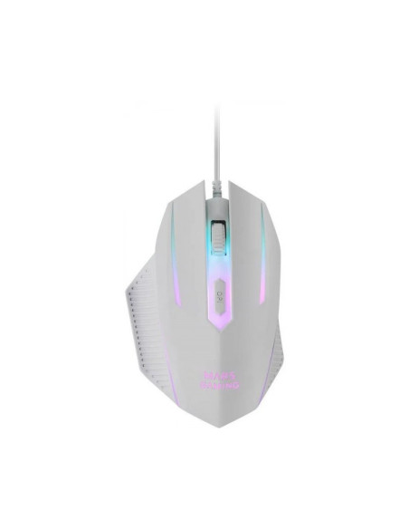Pack gaming Mars Gaming MCP124 Blanco Teclado + Ratón + Alfombrilla