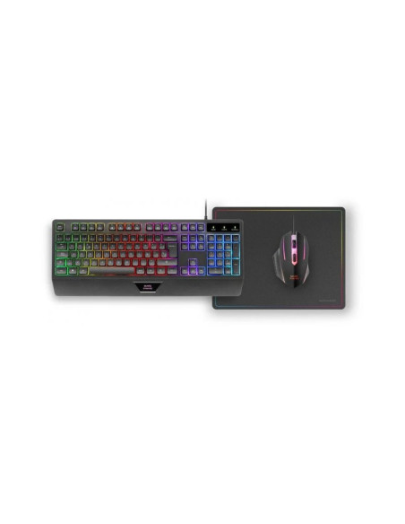 Pack gaming Mars Gaming MCP124 Teclado + Ratón + Alfombrilla