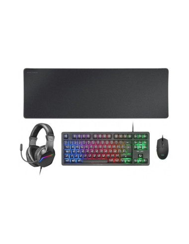 Pack Gaming Mars Gaming MCP-RGB3 Teclado + Ratón + Auriculares + Alfombrilla